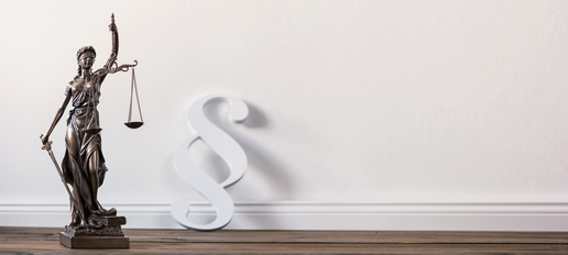 Bild einer Justizia Statue