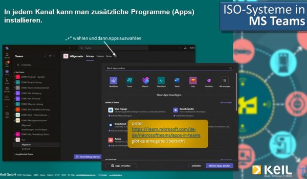 ISO Systemen in MS Teams