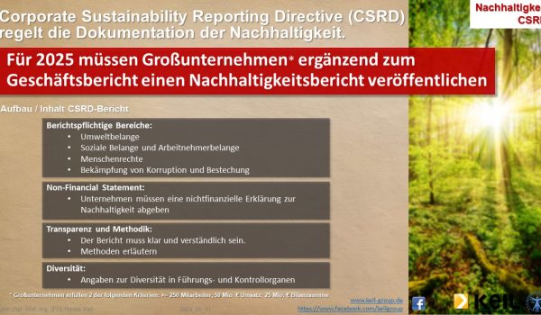 Eine Infografik zum Thema CSRD